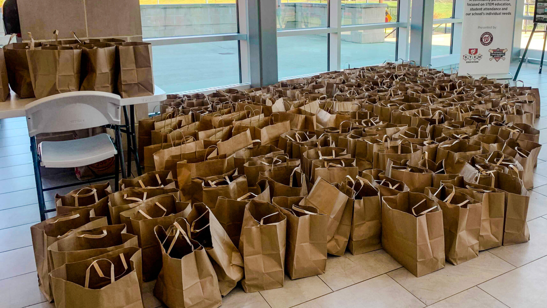 Thanksgiving Meal Distribution at the Youth Baseball Academy